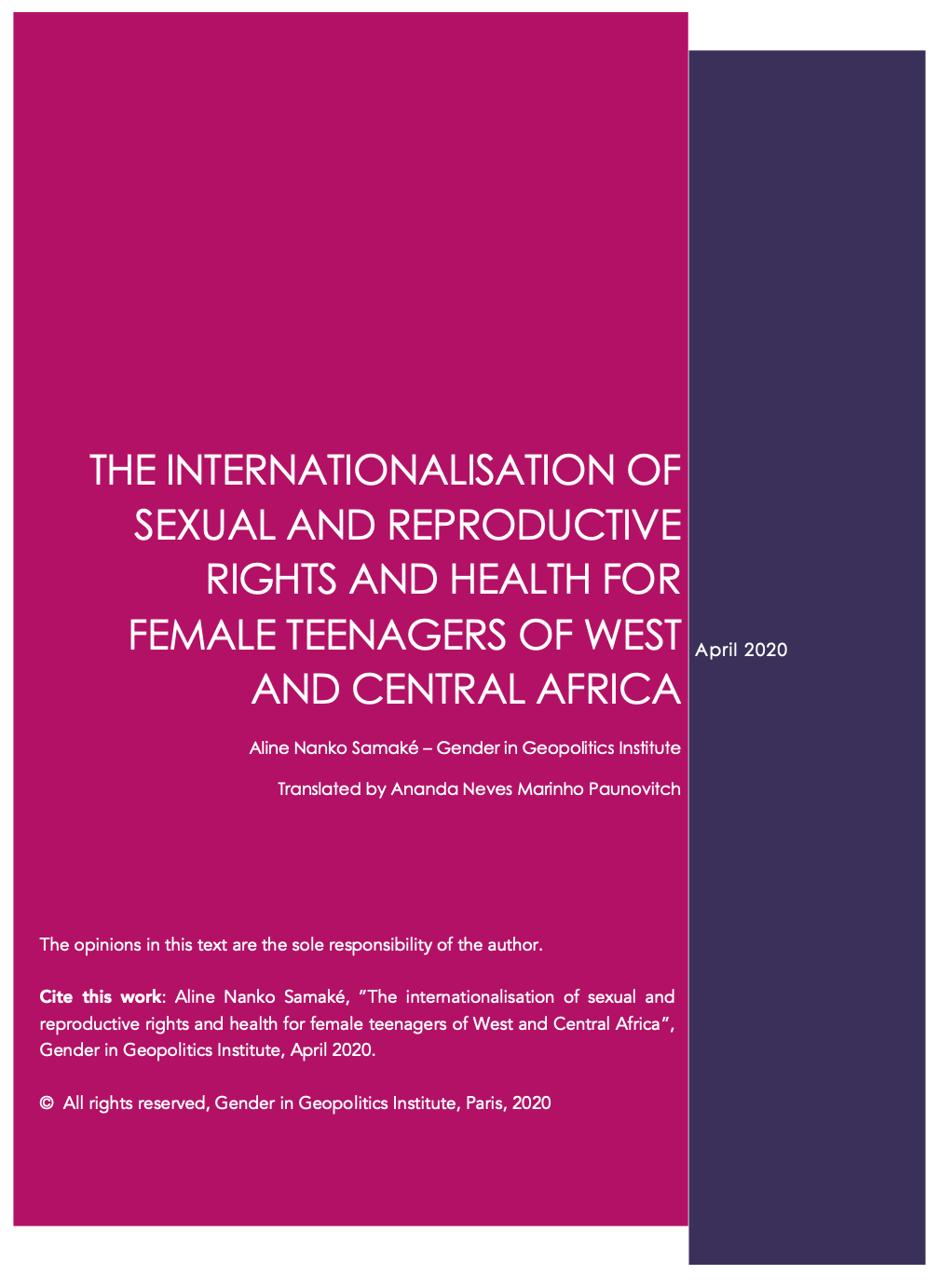 The internationalisation of sexual and reproductive rights and